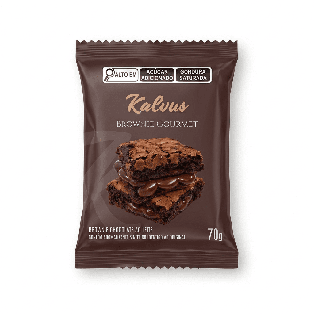 Kalvus Brownie Chocolate ao Leite 70g