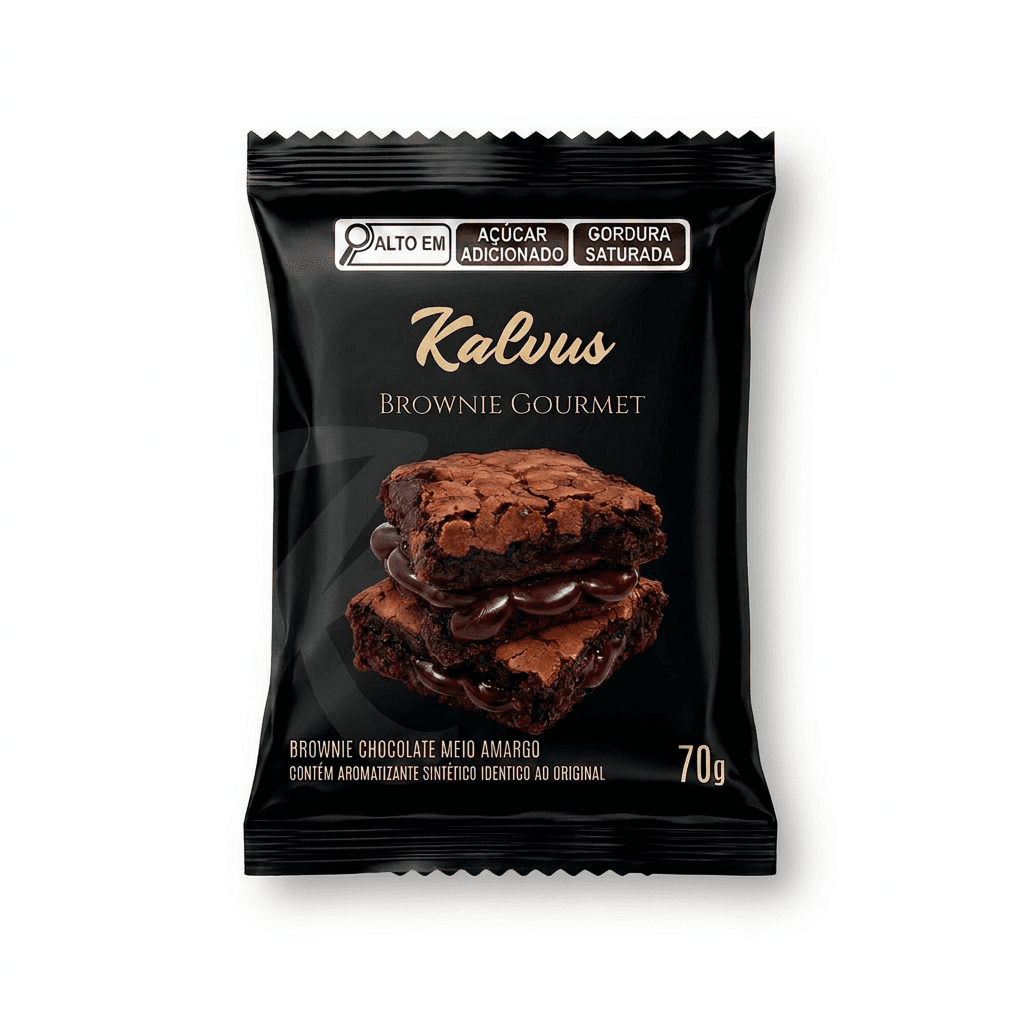 Kalvus Brownie Meio Amargo 70g